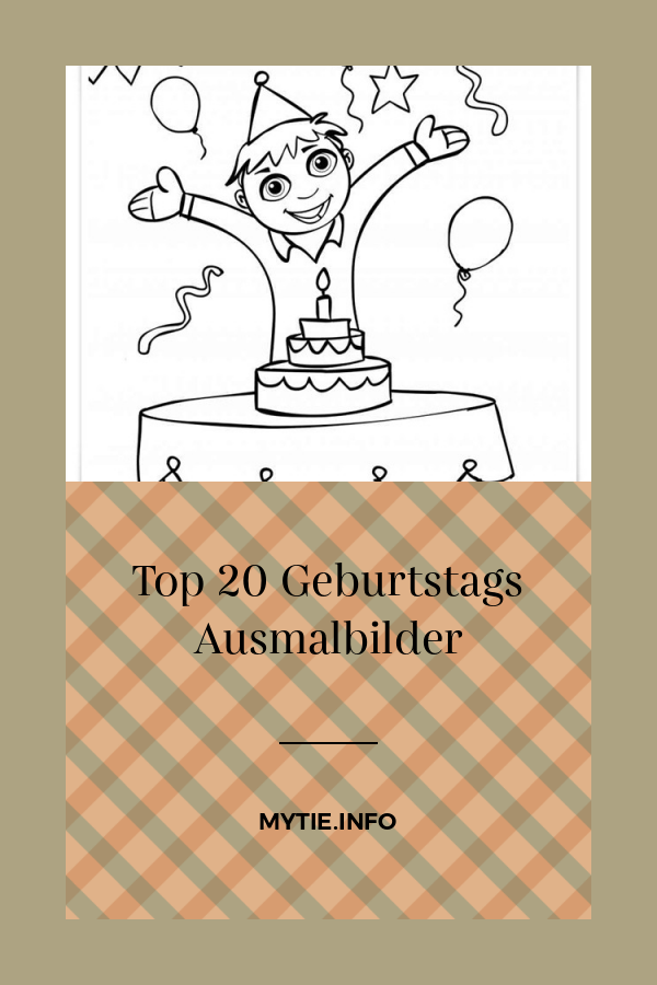 Top 20 Geburtstags Ausmalbilder